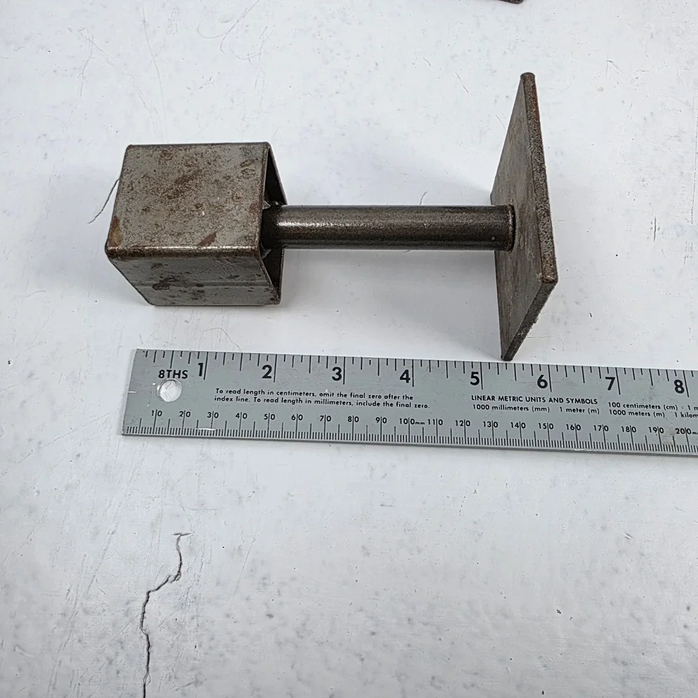 Vtg Candle Holders Set of 3 MCM Brutalist Iron Industrial Minimalist Plant Stand